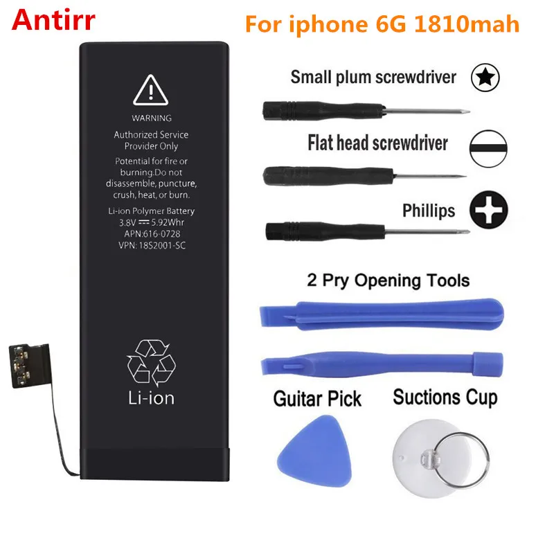 

Antirr iP6G new 0 cycle Battery OEM neutral Sealed package For Apple iPhone 6 6G iPhone6 Mobile phone Battery 1810mah #25