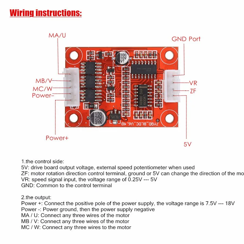 Bomba de Sobre-corrente w sem Escova Kit para Motor de Disco Motor Driver Controlador Board Faça Você Mesmo Rígido - Venda Quente dc 7.5 V-18 v 30 6 Cheap Acionador do motor