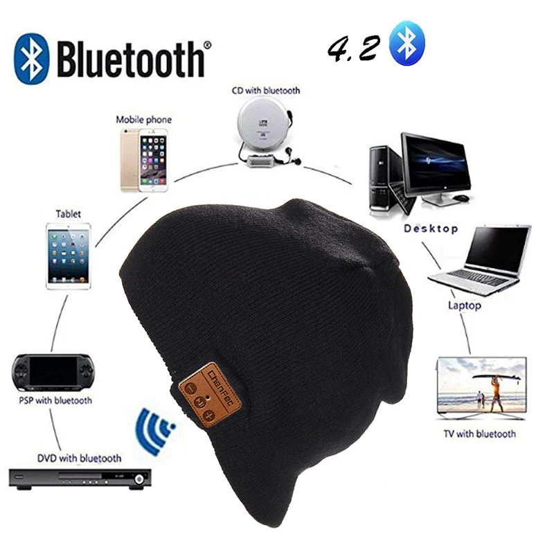 2020 теплая Bluetooth шапка высокого качества Беспроводная вязаная наушники Динамик
