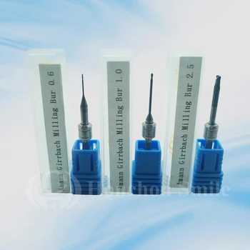

30pcs Amann Girrbach DLC coating size 2.5/1.0/0.6mm/ Length 47mm shaft 3mm High quality dental zirconia blanks burs