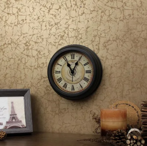 Creative 5 inch Classic Clock Vintage Alarm Clocks Circular Roman Numerals Needle Quartz Clock Antique Metal Desktop Table Clock Creative 5 inch Classic Clock Vintage Alarm Clocks Circular Roman Numerals Needle Quartz Clock Antique Metal Desktop Table Clock