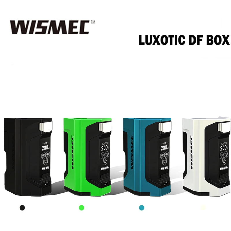 WISMEC Luxotic DF TC коробка мод с 200 Вт большой мощности и 1 3 дюймовый дисплей Squonk против