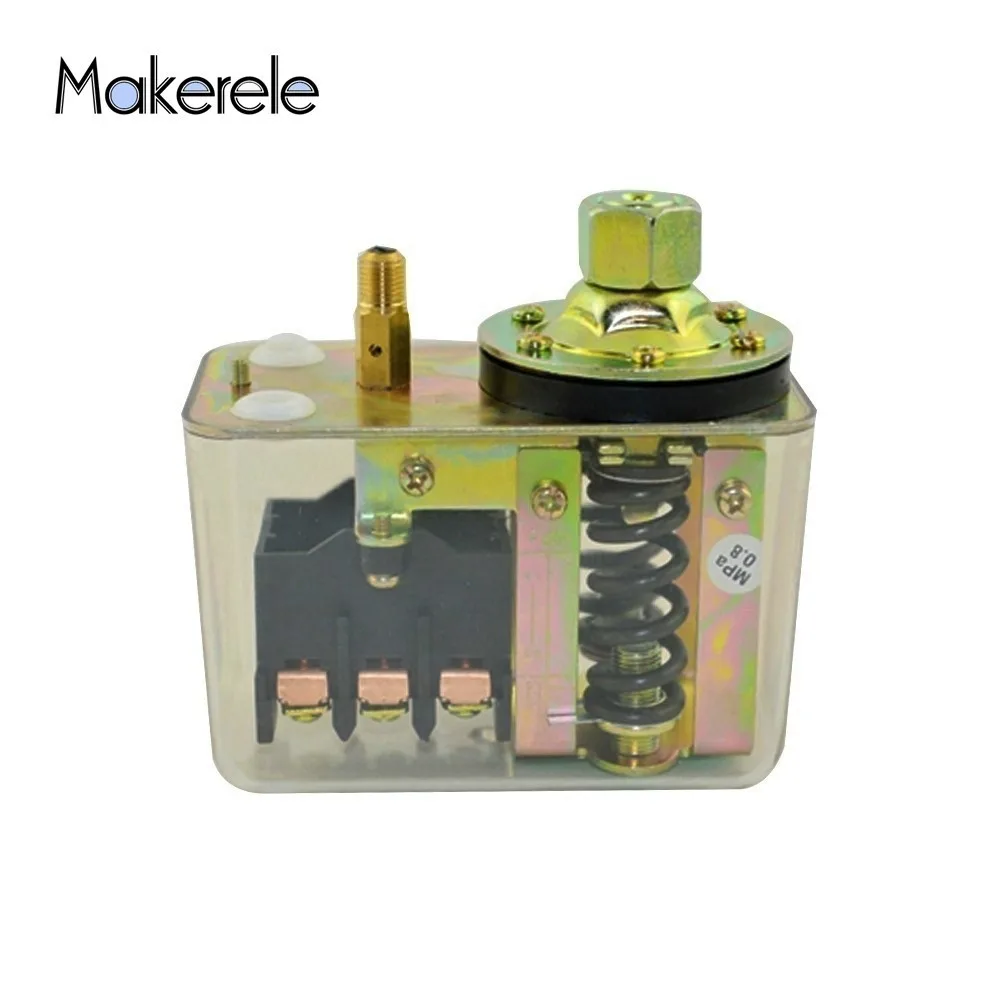 

Air Compressor Pressure Regulator Switch 3 Phase 5bar~8bar Electrically MK-ACPS11 8.0 Kgf/cm3 Pressure Control Switch Hot Sale