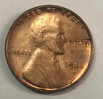 

1924-S United States 1 Cent "Lincoln - Wheat Ears Reverse"