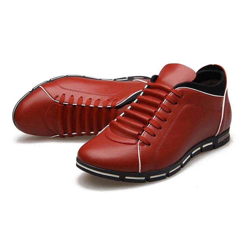 En La Plus 602brown Cuir Appartements Pu Chaussures Hommes Automne 602black Mode Nouveau Mâle Laçage Casual 602red Hiver Taille xzwnqOgUp