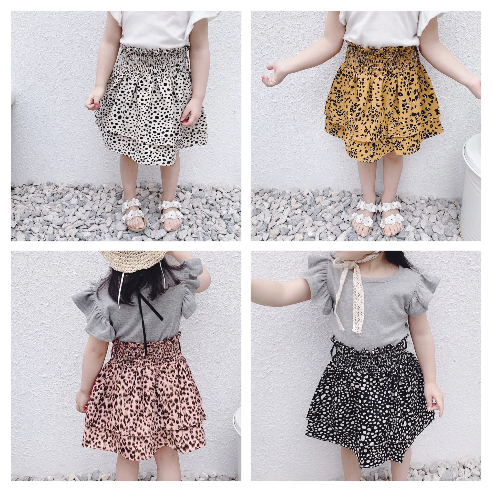 

Children Girls New Chiffon Leopard Print Short Skirt Baby Kids Half-length Skirt Summer 2019 Kids Causal Skirts Toddler Clothes
