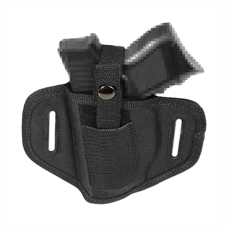 

Tactical Right / Left Hand Compact Pistol Holster Nylon Concealed Handgun Waist Belt Holster Hunting Accessories Magazine Pouch
