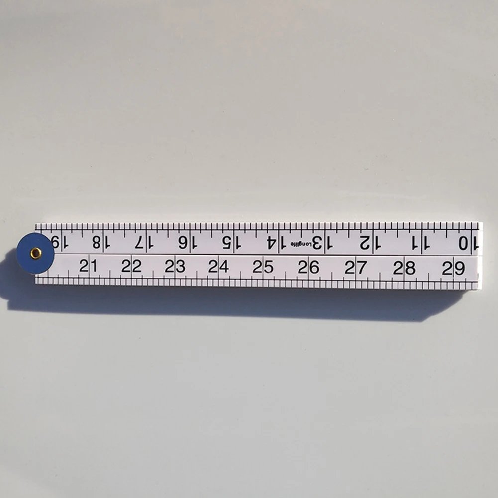 

2m Portable Woodworking Folding Carpenter Tools Metric Inch Practical Double Scale Ruler ABS Accurate Measuring Professional