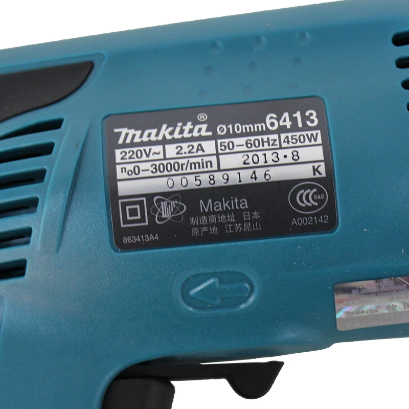 Makita электродрель дрель 6412/6413 бытовая электрическая дрель контроль скорости шуруповерт
