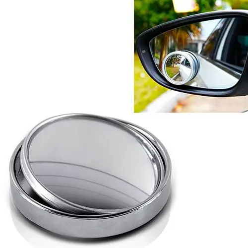 

Wide Angle Convex Car Auto Blind Spot Round Stick-On Side View Rearview Mirror