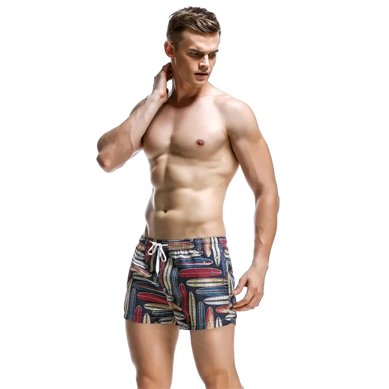 Мужские пляжные шорты с 6 принтами, мужские быстросохнущие Бермуды, мужские пляжные шорты для серфинга, 1621301 - Цвет: DBshape