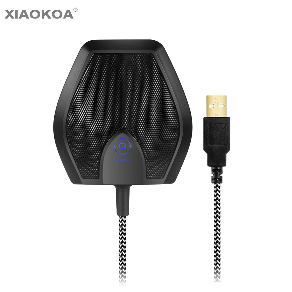 Professional USB condenser microphone Desktop microphone for computer wired tabletop pc microfon for Studio Speech XIAOKOA Professional USB condenser microphone Desktop microphone for computer wired tabletop pc microfon for Studio Speech XIAOKOA