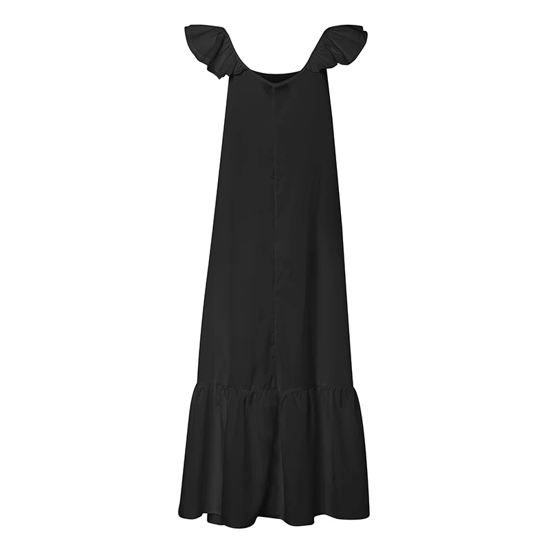 Для женщин Летнее Длинное платье Celmia плиссированное платье без рукавов короткий рукав Повседневное свободные пикантные однотонные Vestidos плиссированные вечерние халат размера плюс