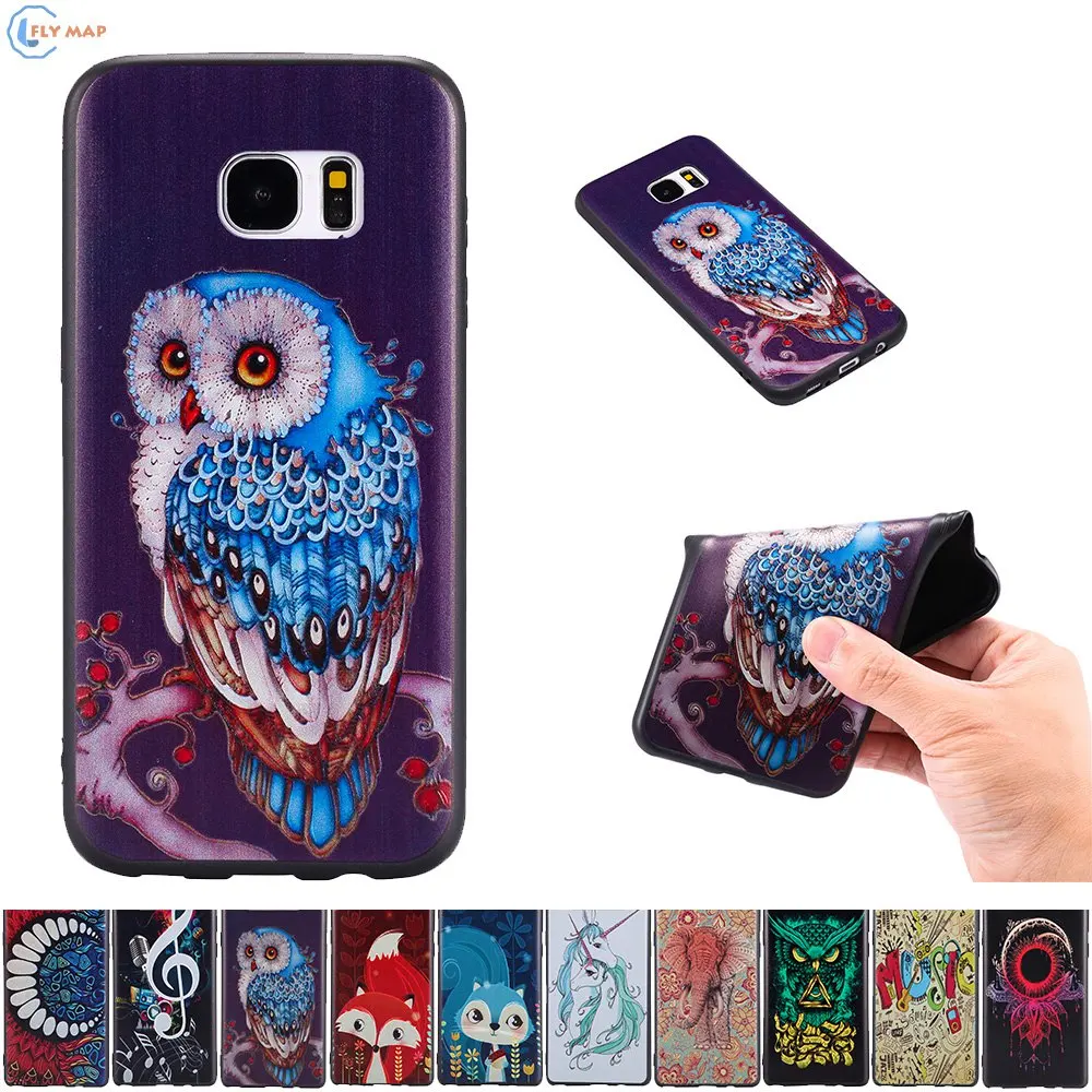 3D рельефный чехол для Samsung Galaxy S7 Edge S7edge S 7 G935 мягкий ТПУ телефона G935F G935FD SM-G935 SM-G935F