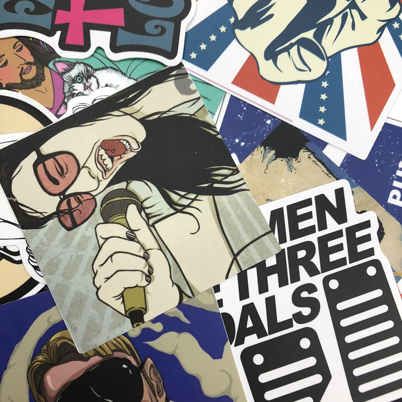 50 pcs Mixed Cartoon Toy Stickers for Car Styling Bike Motorcycle Phone Laptop Travel Luggage Cool Funny Sticker Bomb JDM Decals