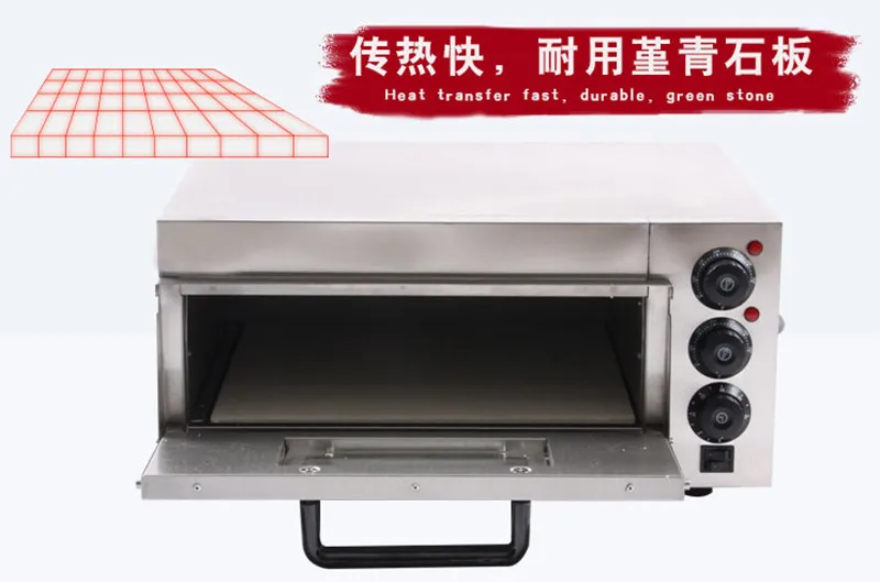 Электрическая нержавеющая сталь дома/коммерческий термометр одна печь для пиццы/мини печь для выпечки/хлеб/торт тостер духовка 220-240 в 1 шт