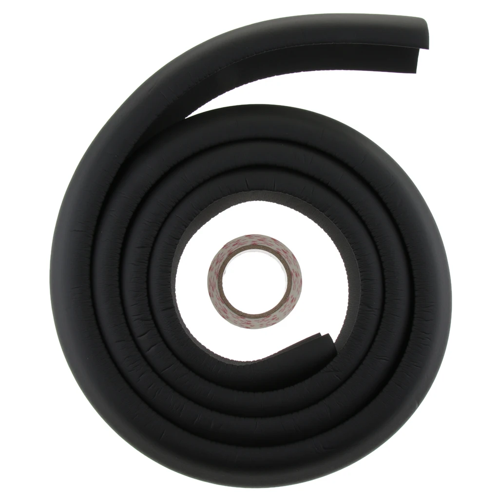 2M L Shape Rubber Strap Table Cupboard Edge Guard Baby Kids Safety Corner Protection Home Decoration