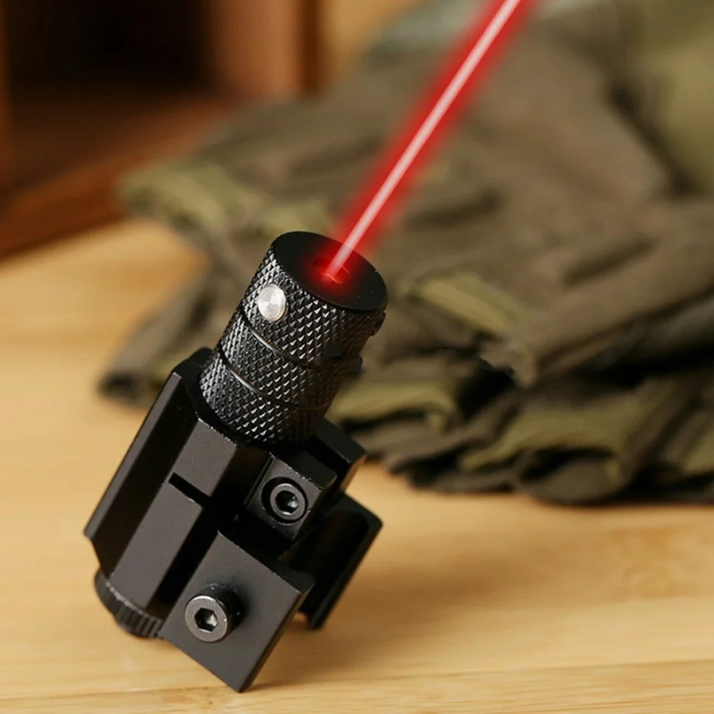 

Hunting Tactical Rifle Mini Red Dot Laser Sight Sights Beam Weaver Picatinny Mount Set for 11mm 20mm Rail Mounts