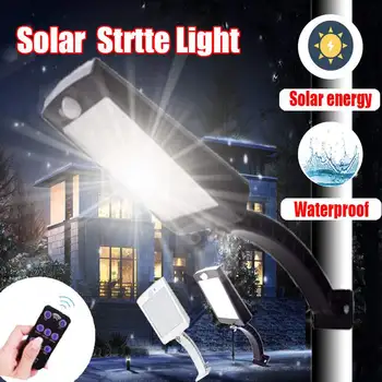 

Smuxi Waterproof Solar LED Street Light For Home Garden Fence PIR Motion Sensor Detection Wall Lamps 48 SMD2835 Leds Solar Light