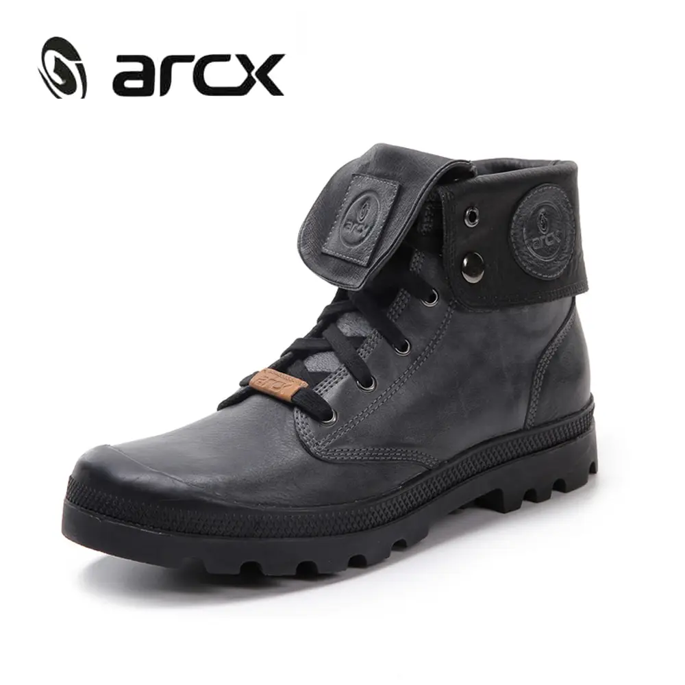 ARCX/мужские кожаные мотоциклетные ботинки в стиле ретро Мужская обувь для отдыха