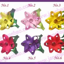 100 шт. Обувь для девочек ошибках волос Лук клипа Цветок Лента клипы Бутик волосы бант девушка Луки ошибка