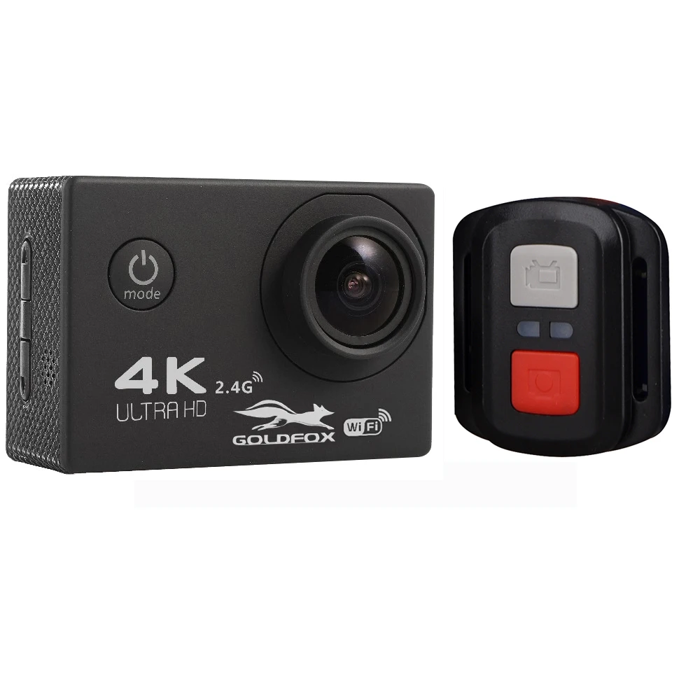 Экшн-камера GOLDFOX F60/F60R Ultra HD 4K WiFi 1080P DV Sport 2,0 lcd 170D объектив go Водонепроницаемая pro Hero style велосипедная камера на шлем