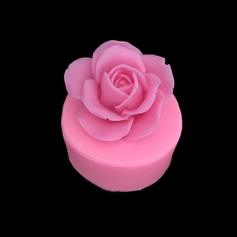 Minsunbak 3D Роза ручной работы мыло Плесень DIY Украшение торта мастикой силиконовые формы Шоколадные Конфеты выпечки