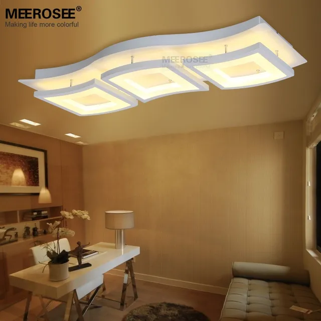 LED Ceiling Light Fixture luminarias White Acrylic LED lampara techo