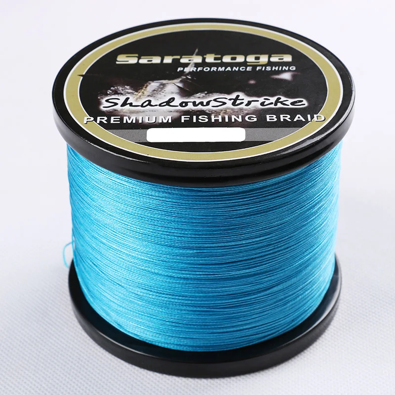 SARATOGA Super Strong 8 Strands 1000M 6 300LB Blue Test Fluorescent