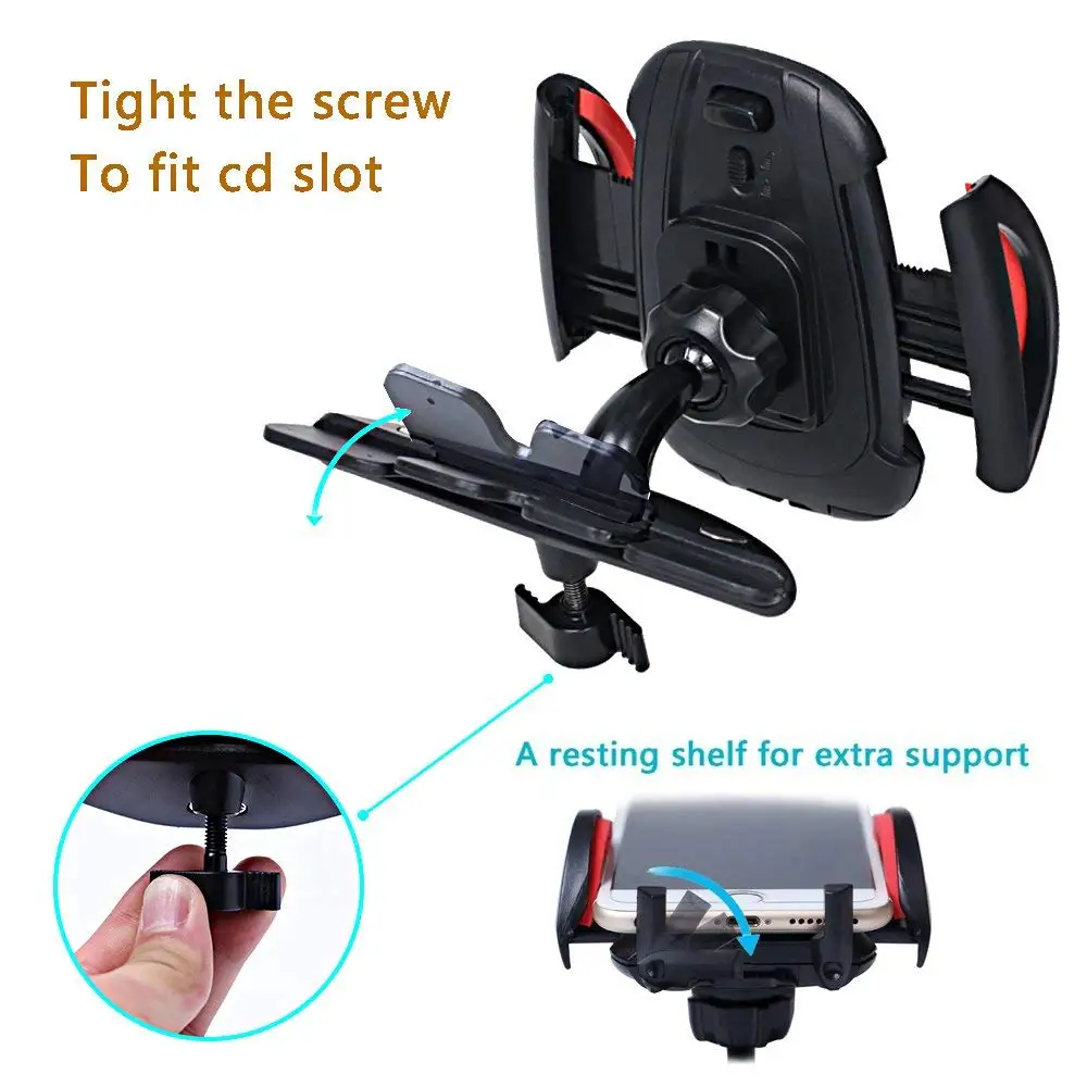  JOVEINS Universal Car Phone Holder CD Slot Stand Mount Mobile Support Cell Phone For iPhone 6 7 8 P