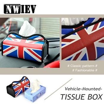 

NWIEV Car Styling For Toyota c-hr Kia sportage Peugeot 3008 307 407 Honda civic Hyundai tucson 2017 Tissue Box Bag Accessories