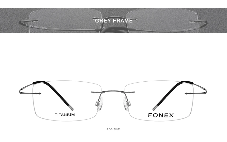 Титановый сплав оправа для очков мужские ультралегкие квадратные оптические ультралегкие очки без оправы для близорукости 76127