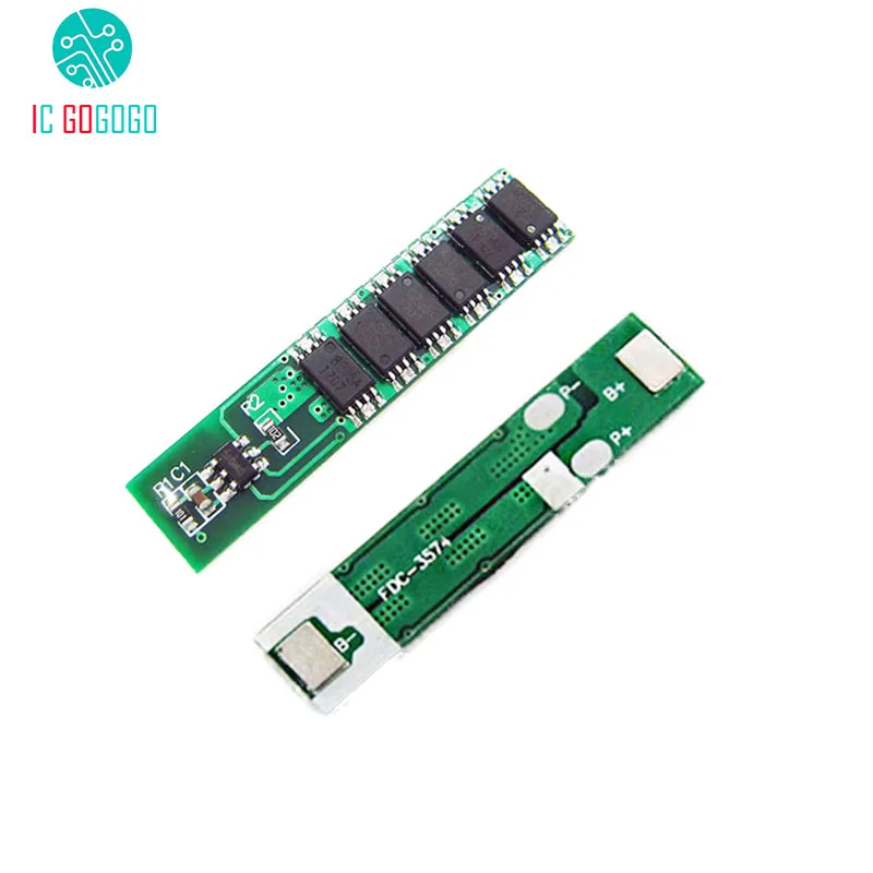 Защитная плата для аккумуляторов 1S 15A 3 7 В 18650 li ion BMS PCM PCB 6MOS 1 ячейка модуль защиты