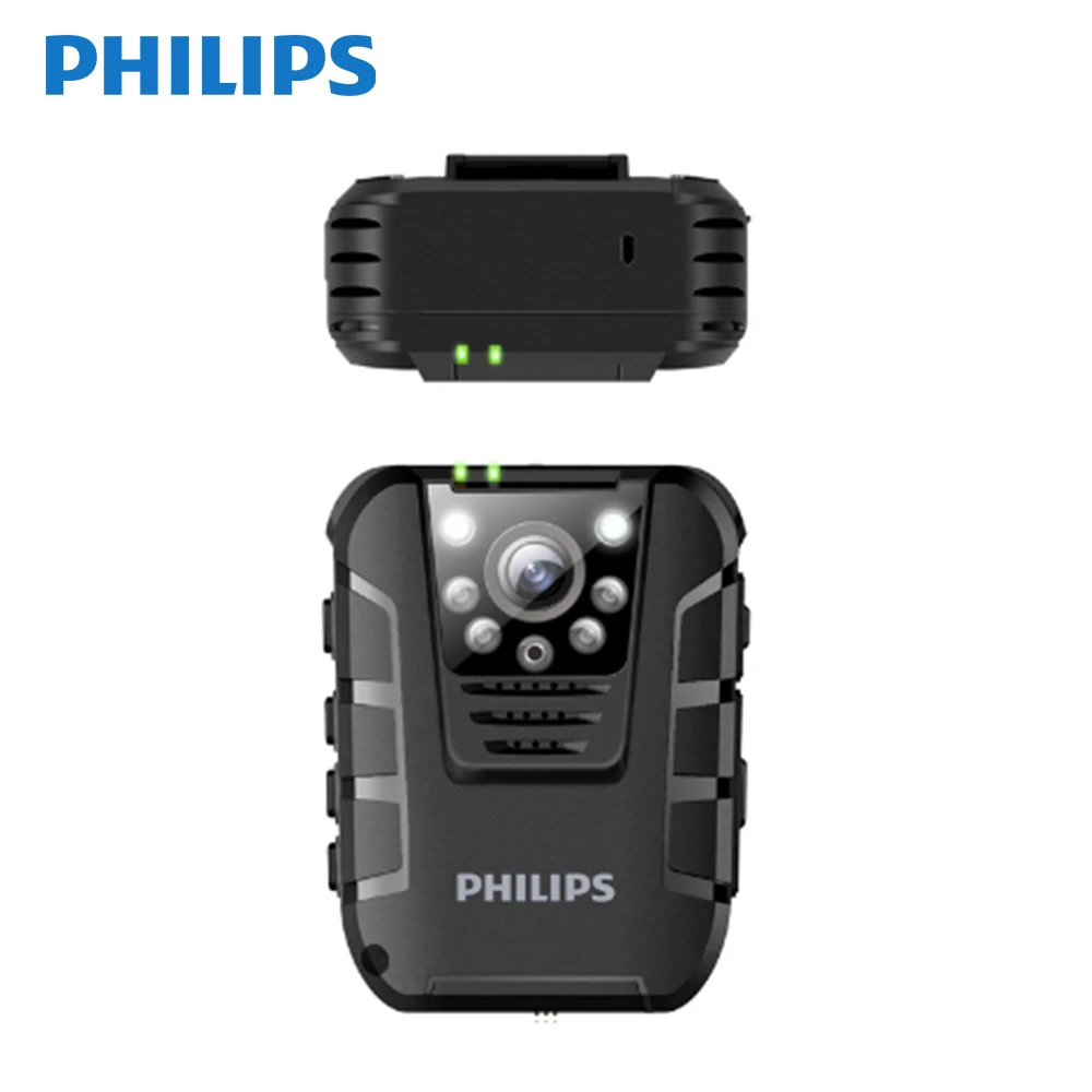 Philips полицейский корпус предупреждающая камера AV Аудио Видео рекордер цифровой голосовой контроль 1080P ИК ночного видения VTR8100