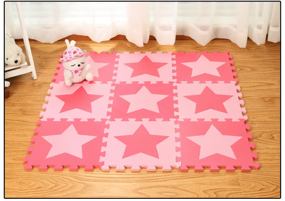 Meitoku для детей, eva пены игровой коврик-пазл/детские звезды коврики игрушки ковер для детей блокировка напольный для упражнений плитки, каждый: 32 см X 32 см