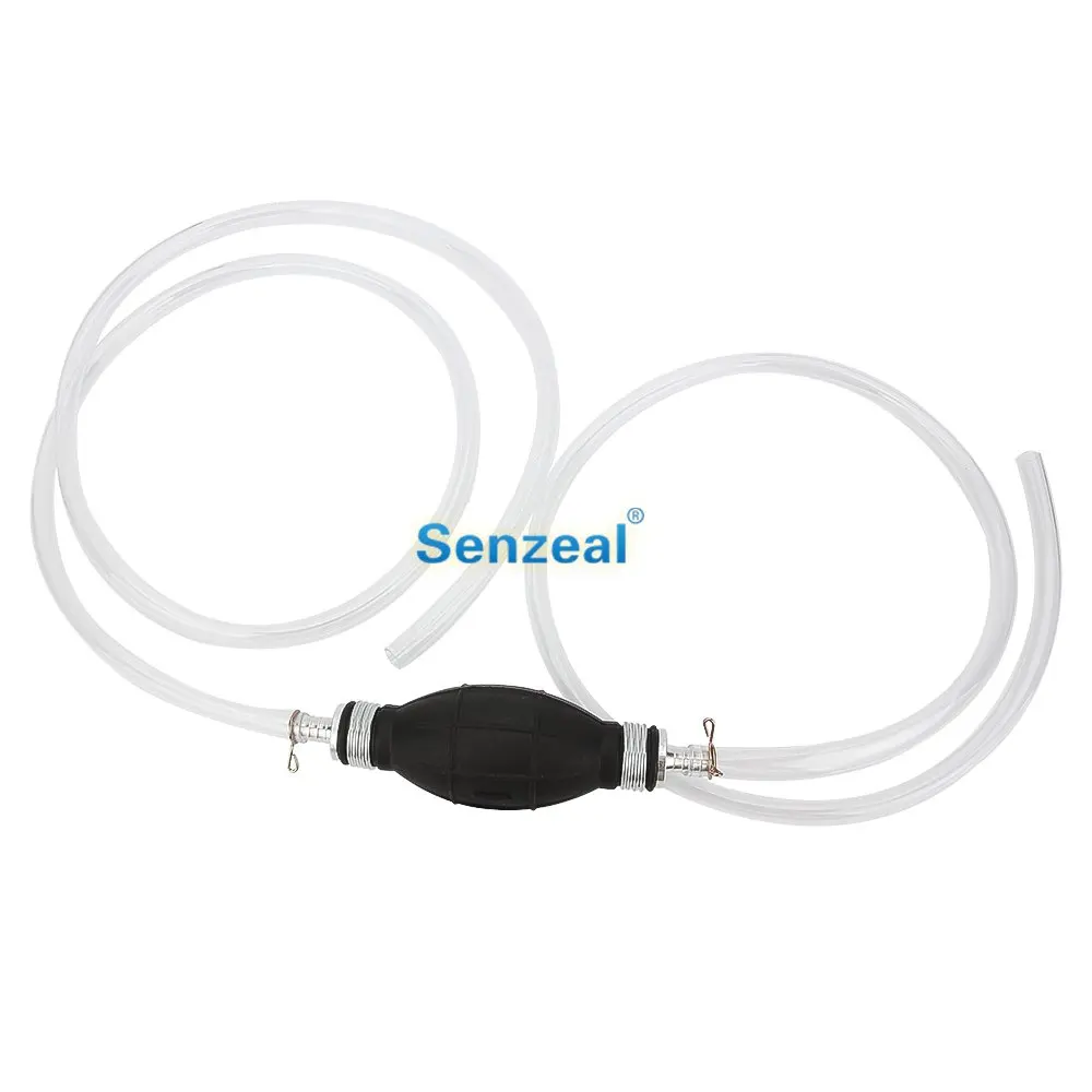 Senzeal Rubber Hand Squeeze Fluid Siphon Pump Generates Quick Suction