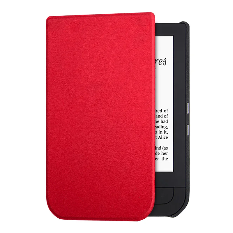 BOZHUORUI Smart case для Pocketbook 631 читалка, touch HD/Touch HD 2 Ruby Red искусственная кожа Магнитная крышка с автоматическим Уэйк/сна
