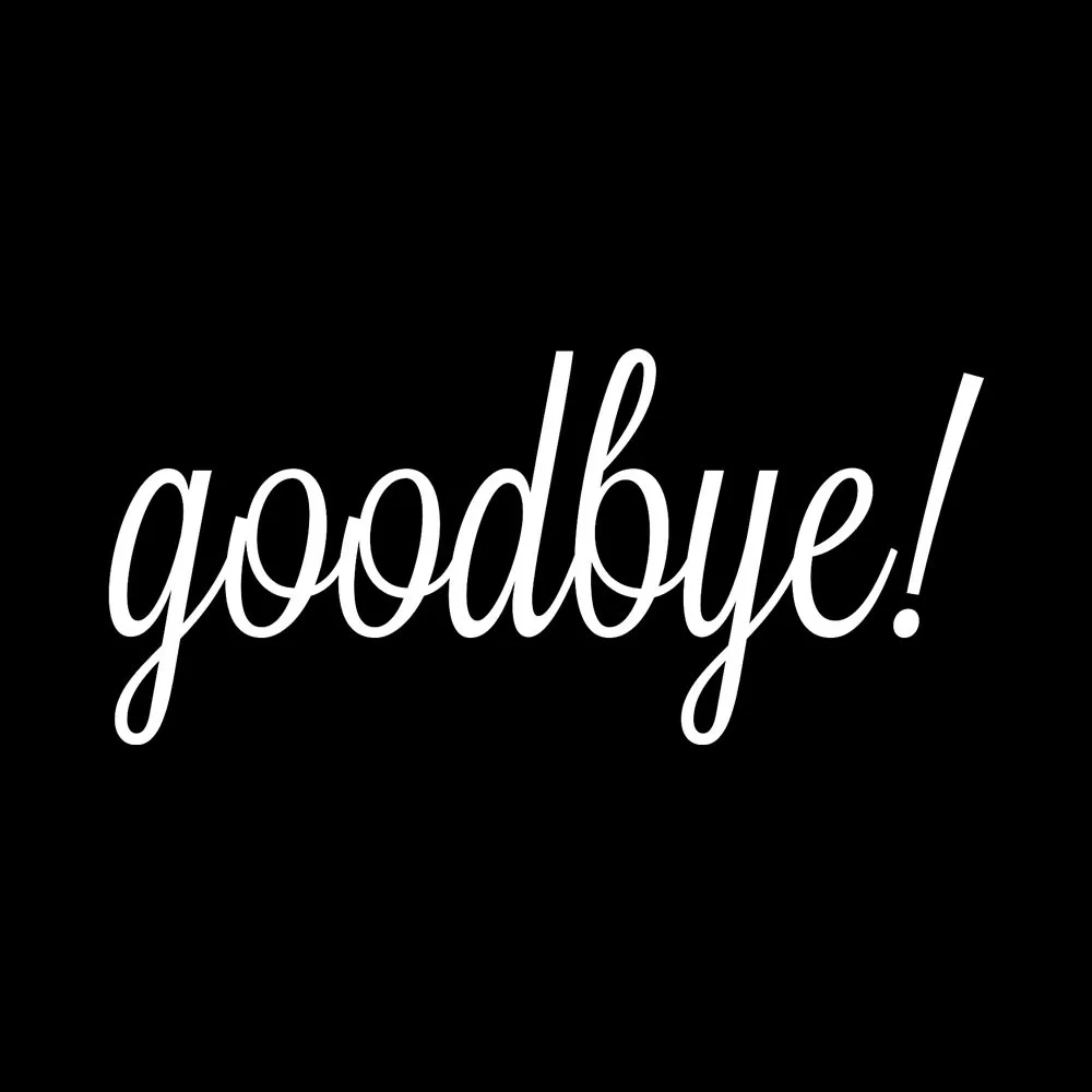 Good Bye переклеивающиеся декоративные наклейки на стену Наклейка дверь в спальню