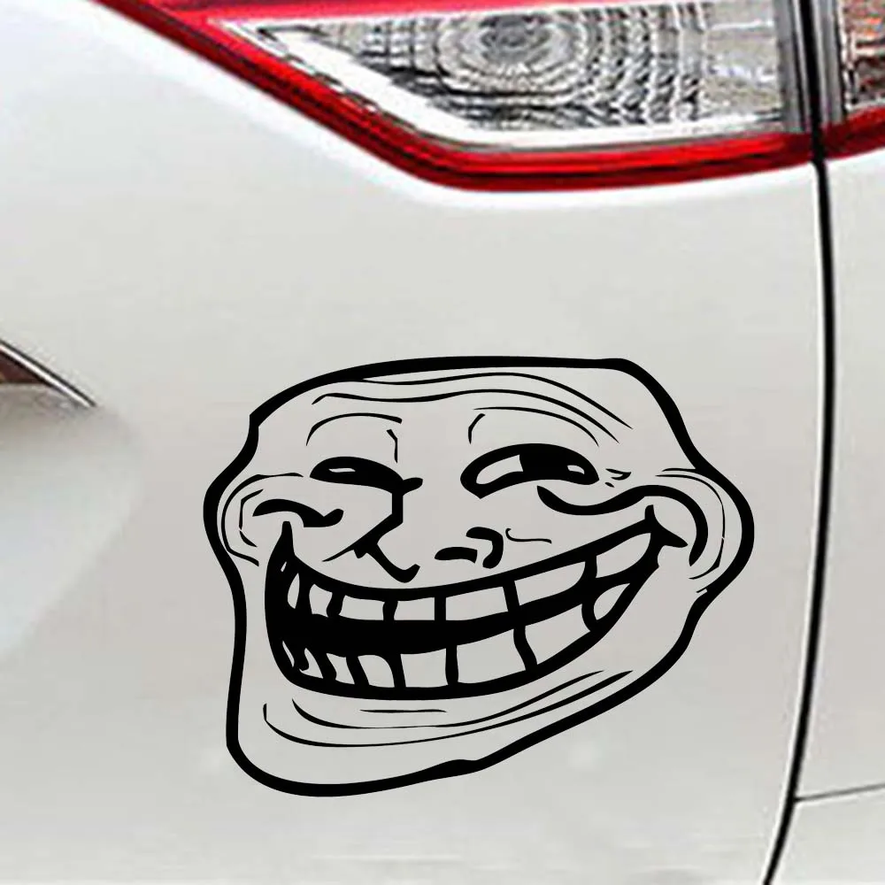 Internet Troll Face Meme - 6.0x4.8 - Vinyl Decal Sticker