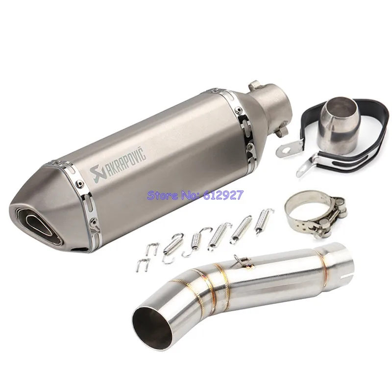 

Motorcycle for CBR500 Exhaust System Connect Link Mid Pipe with Akrapovic Exhaust Muffler Pipe Leak Slip On
