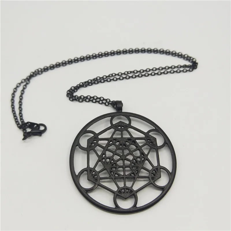 Новые кулоны Metatron's Cube посеребренные ожерелья и подвески для женщин модные