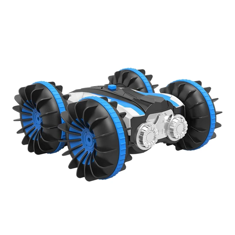 

Rc Car Amphibious Waterproof Remote Control Car 2.4Ghz 4Wd All Terrain Rc Truck, Double-Side 360 Degree Spins, 1/18 Scale Toy