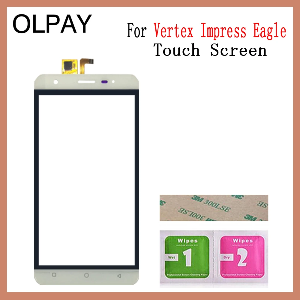 OLPAY 5,0 ''Новинка для Vertex Impress Eagle 3g сенсорный экран стекло дигитайзер панель объектив сенсор Бесплатный клей и салфетки