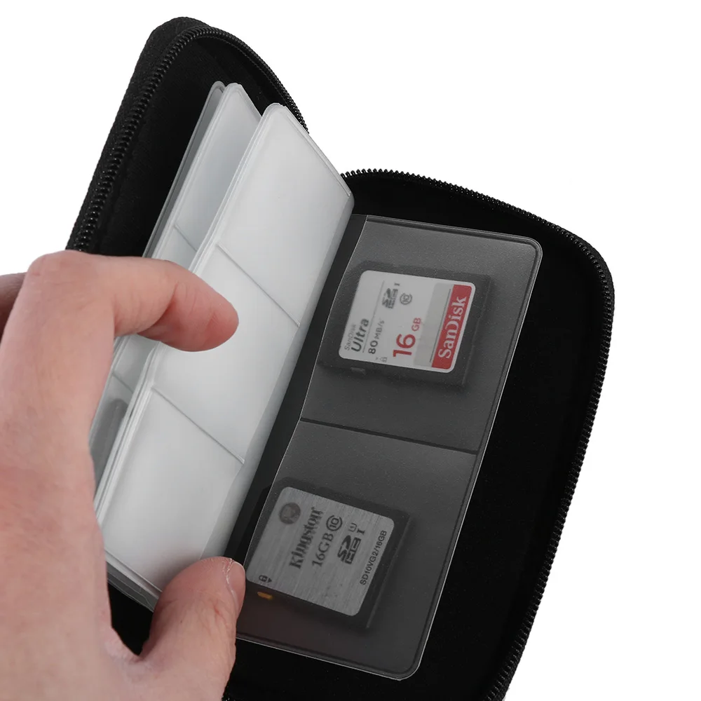 Hot Sale Fashion Black Card Holder Storage Carrying Pouch Case Holder