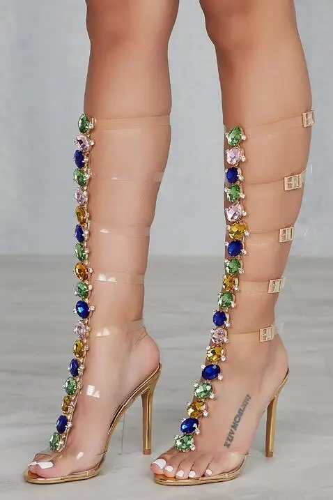 Plus-Size-43-Bling-Bling-Crystal-Embellished-Women-Boots-Knee-High-Peep-Toe-Cut-out-Rhinestone (1)