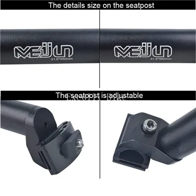 Suspension Seatpost Aluminum Alley more long 580mm 480mm Silve More Lighter Bike Seatpost 04