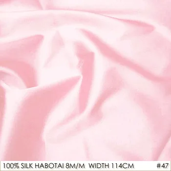 

SILK HABOTAI 114cm width 8momme/100%Natural Silk Lining Factory Direct Batik Painting DIY Patchwork Fabric Pink NO47 Wholesales