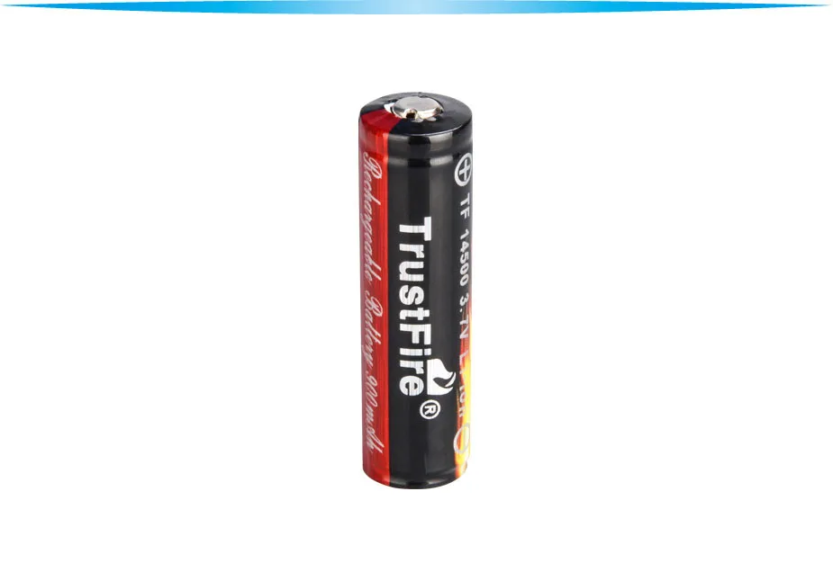 10 шт./лот TrustFire 14500 AA 900 mAh 3,7 V Защищенный Литий-ионный аккумулятор заряжаемые аккумуляторы