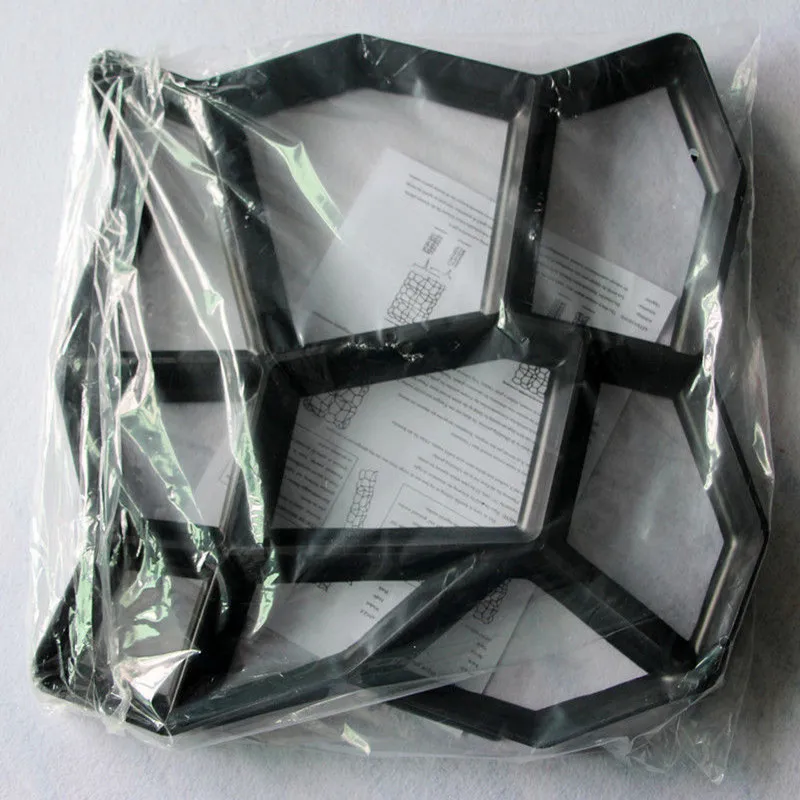 43x43 سنتيمتر درب رصف الطوب الباحة ألواح خرسانية مسار Pathmate حديقة سياج المشي صانع العفن غارد مسار صانع العفن