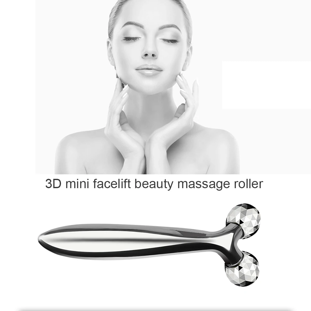 Массажный ролик y-образной формы для подтяжки лица с 3D вращением на 360, инструмент для красоты, средство для удаления морщин, Женский инструмент для подтяжки лица
